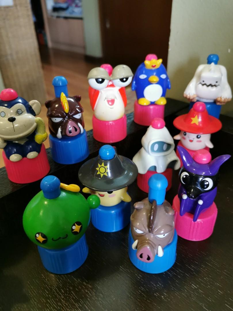Collectable Maplestory bottle cap figurines set of 17, Hobbies & Toys