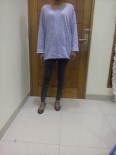 Crewneck soft purple oversized/sweatshirt