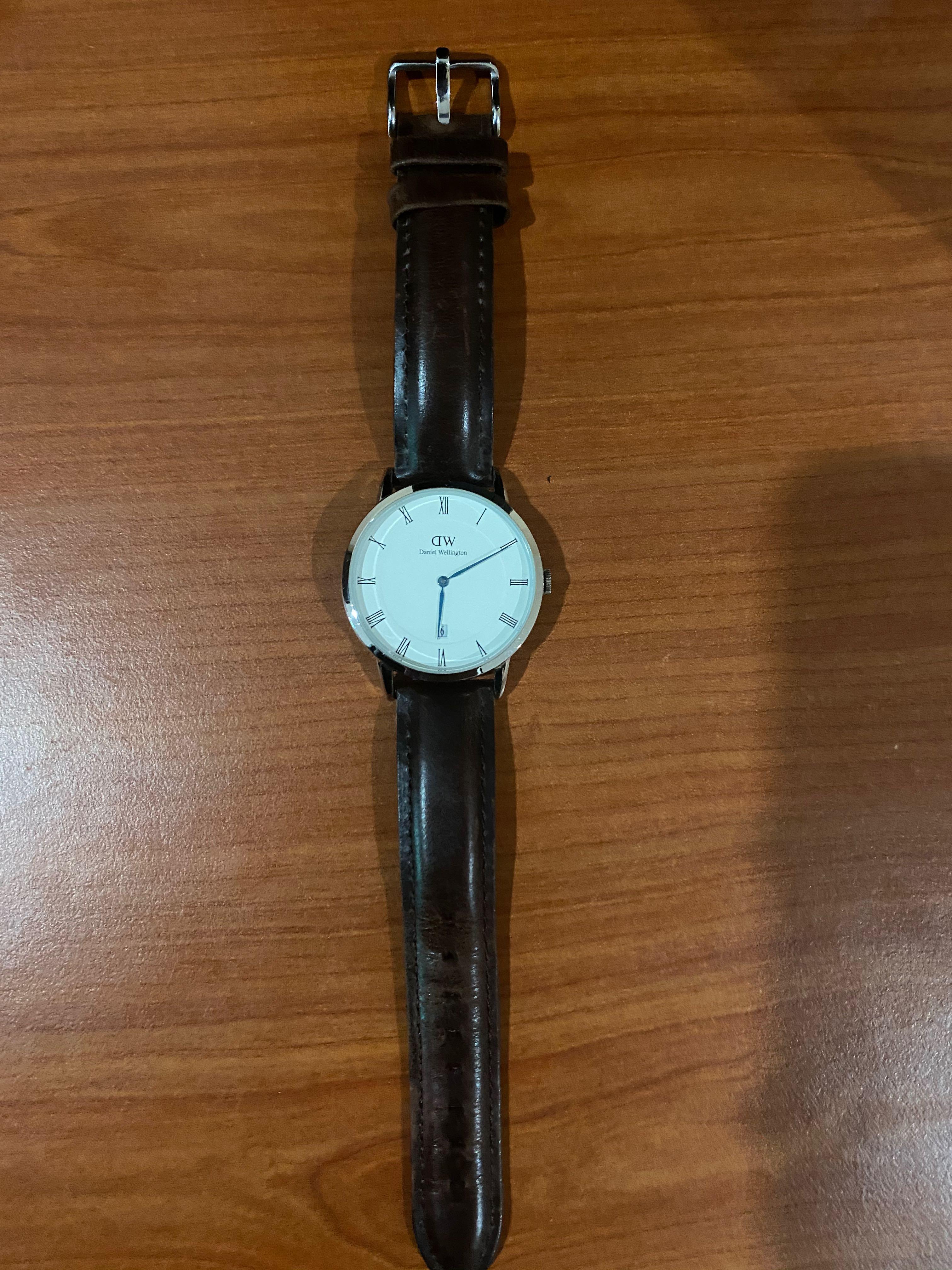 DW Daniel Wellington Designer Watch DAPPER B38S1 Classic Steel Brown Leather