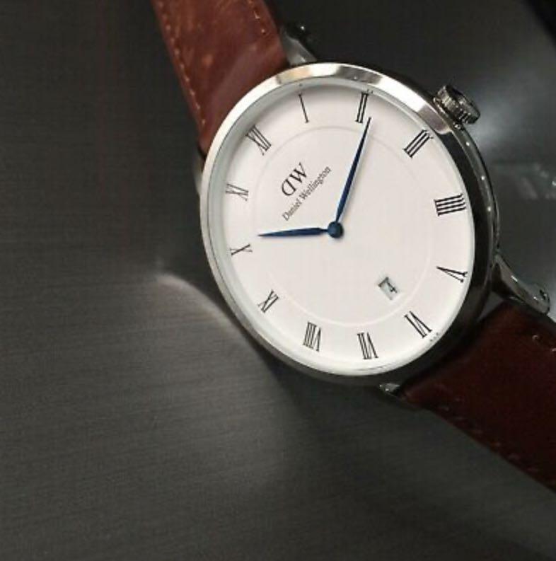 DW Daniel Wellington Designer Watch DAPPER B38S1 Classic Steel Brown Leather