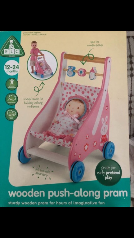 elc wooden pushchair
