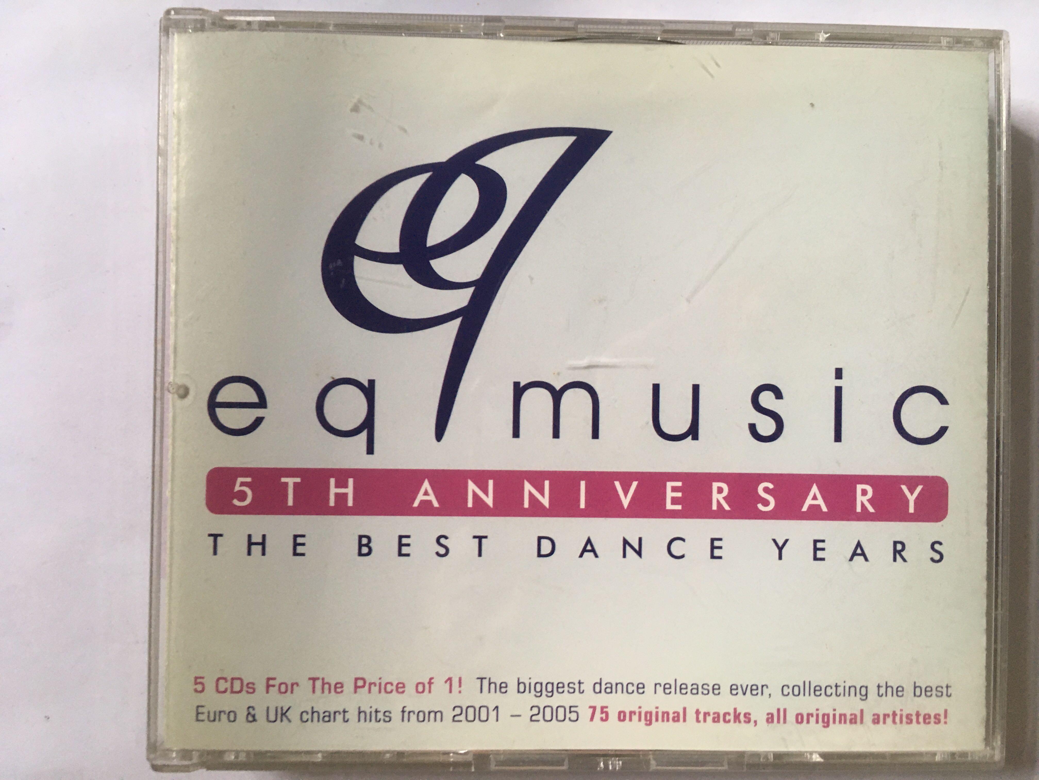 eq music the best dance years 5 cd pack, Hobbies & Toys, Music & Media