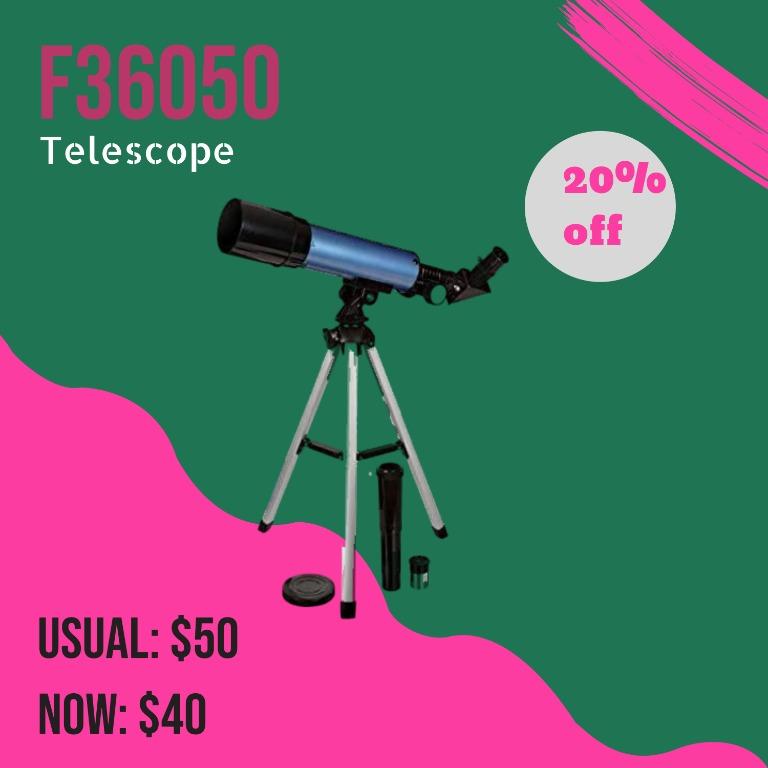 🖤F36050 Telescope (Optical Glass and Metal Tube)🖤, Electronics, Others on  Carousell