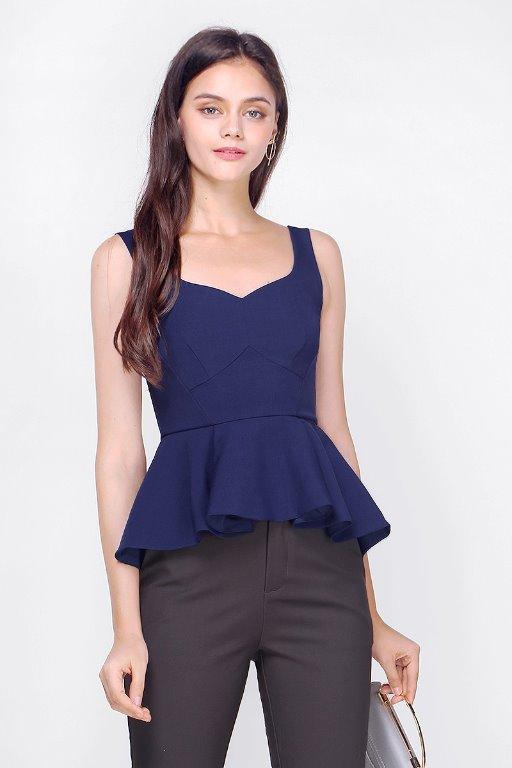 Sweetheart peplum top hotsell