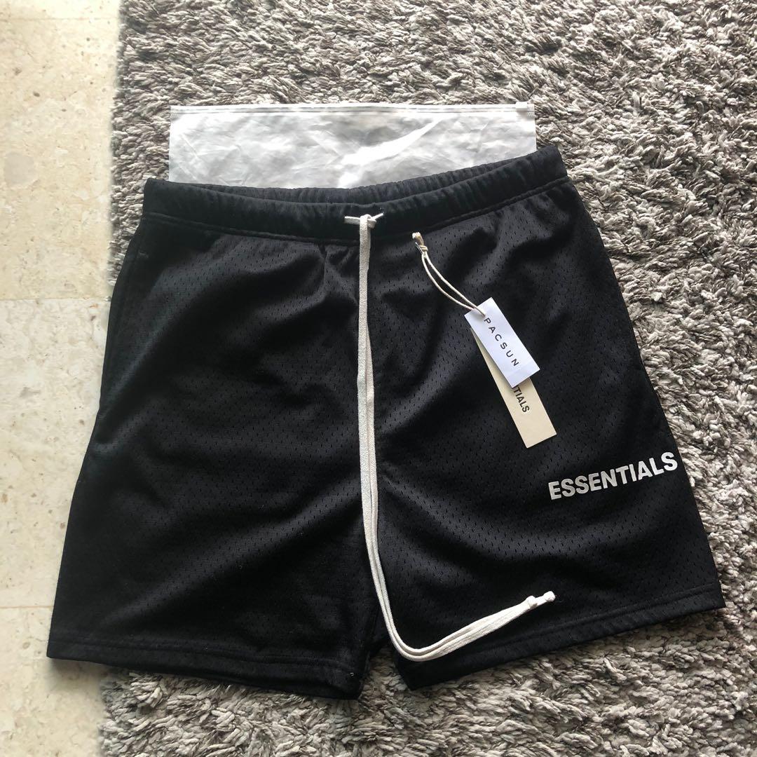 Fear of God Essentials Black Mesh Short