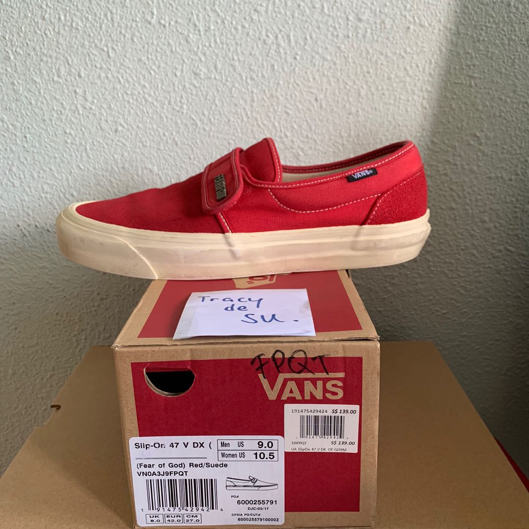 FOG Vans Slip On Men s Fashion Footwear Sneakers on Carousell