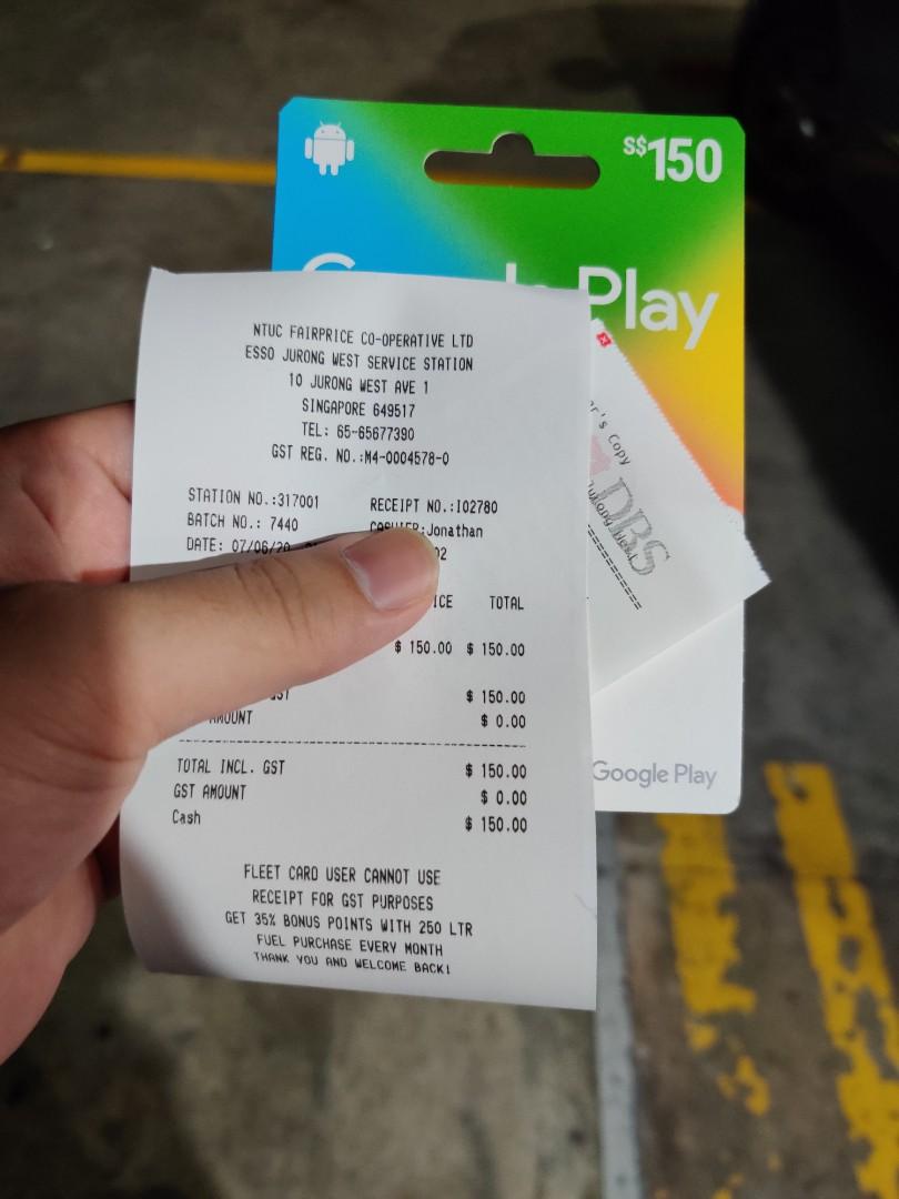 Google Play Gift Card 150 Sgd Tickets Vouchers Vouchers On Carousell Google Play Gift Card 150 Sgd Tickets Vouchers Vouchers On Carousell