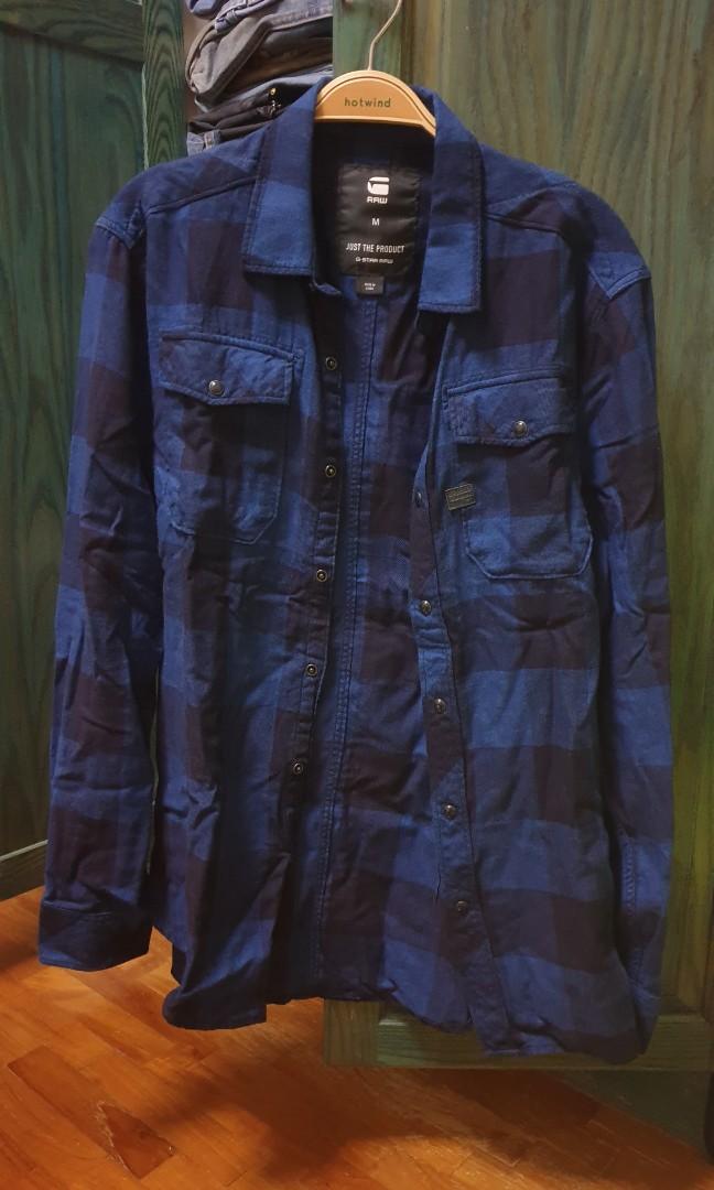 g star flannel shirt