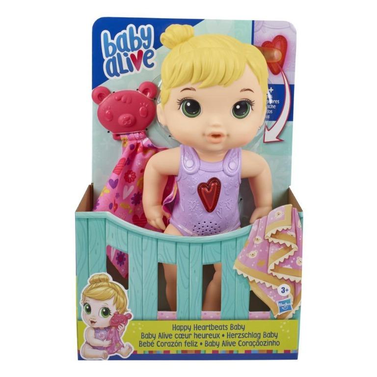 Hasbro Baby Alive Happy Heartbeats Baby Doll Babies Kids Toys Walkers On Carousell