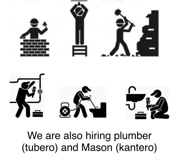 Hiring delivery crew / Janitor / tubero