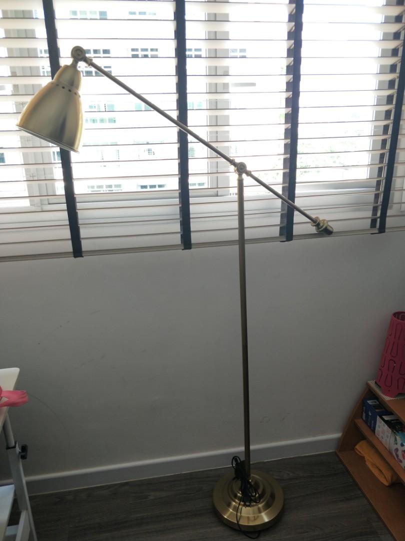 Ikea gold light stand, Furniture & Home Living, Lighting & Fans