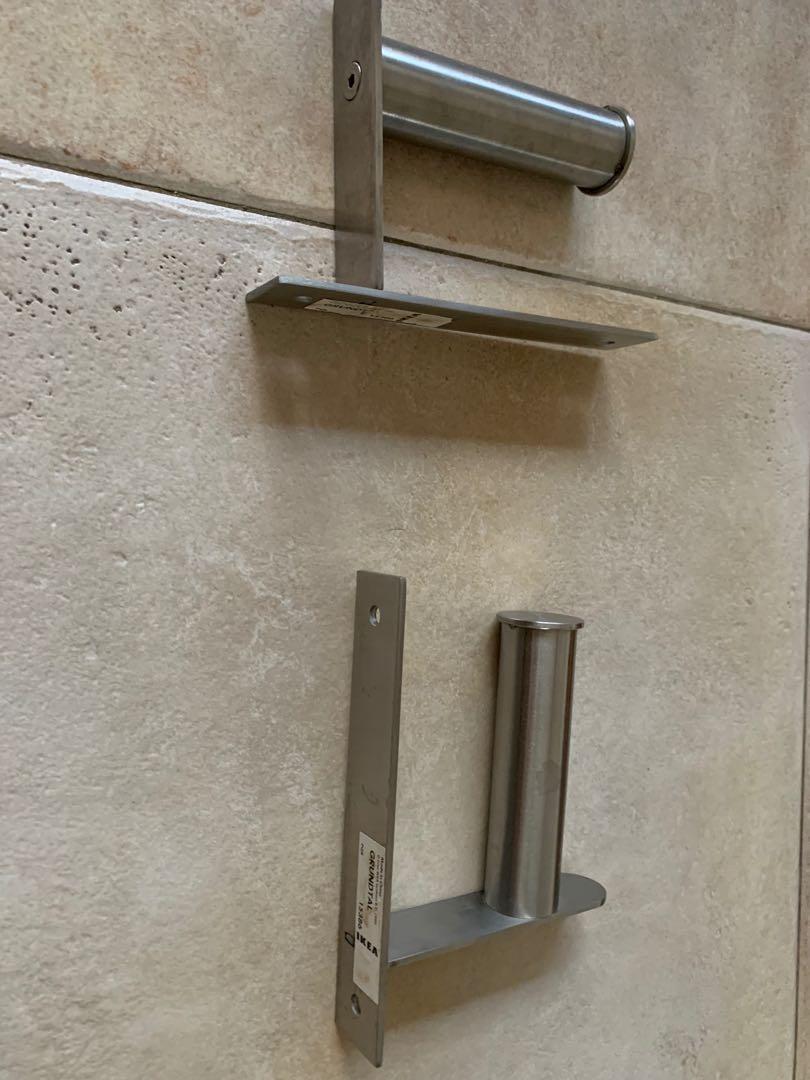 IKEA Grundtal series toilet roll holder, Everything Else on Carousell