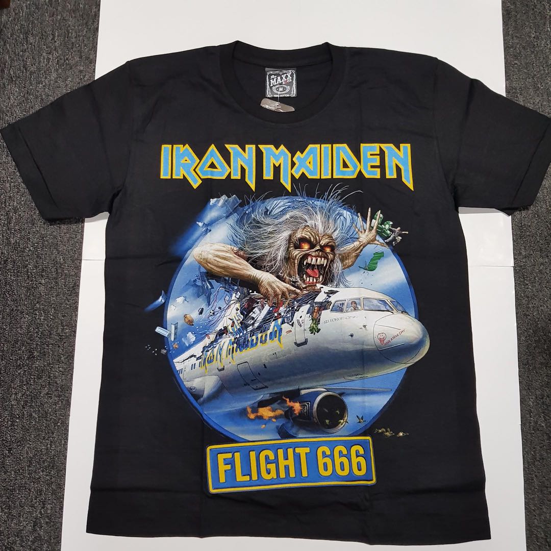 Iron maiden flight 666 t shirt Clearance