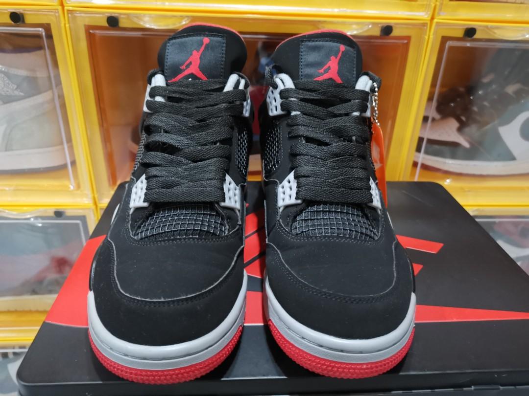 Nike air jordan hot sale retro 4 bred 219