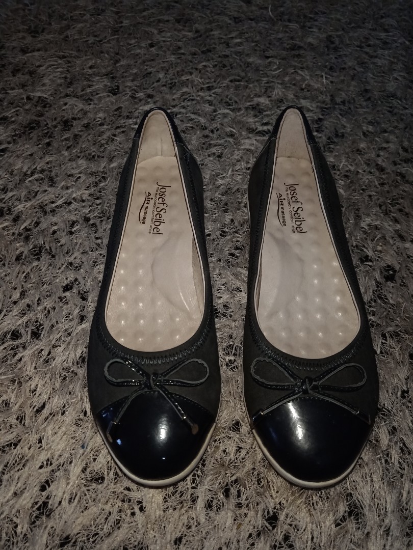 Amazon.com | Alpine Swiss Womens Vera Ballet Flats European Made Leather  Shoes Black 8 M US | Shoes