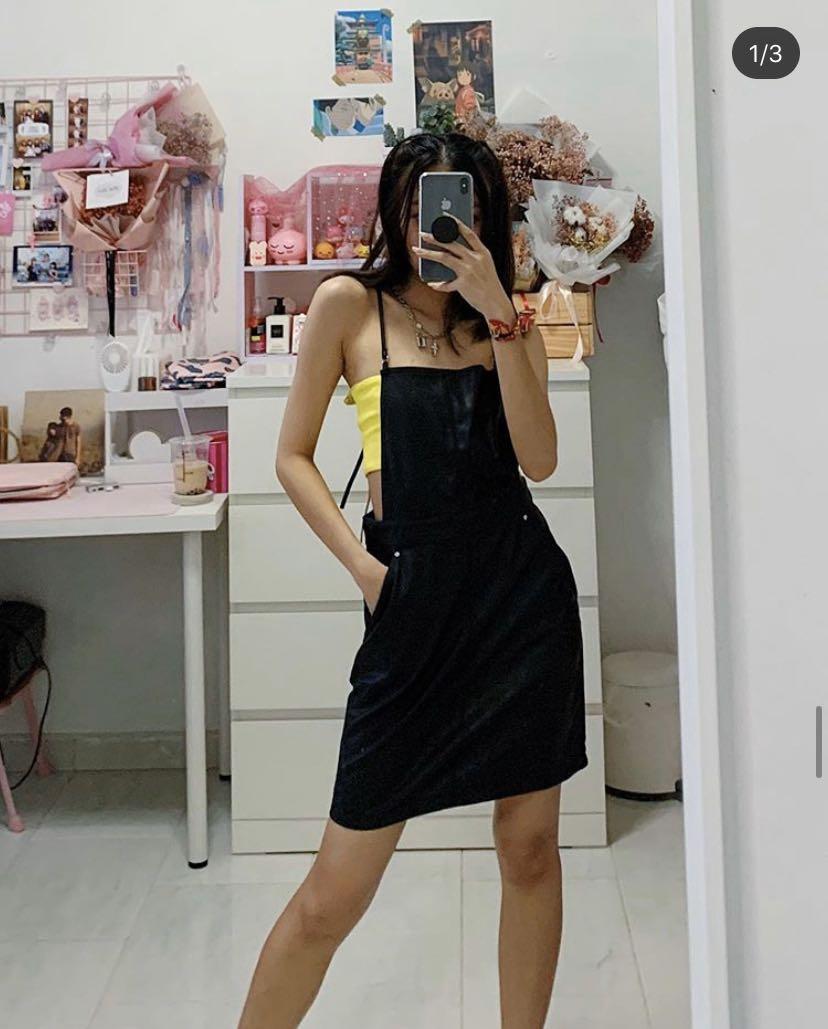leather skirt dungarees Women s Fashion Dresses Sets Jumpsuits on Carousell