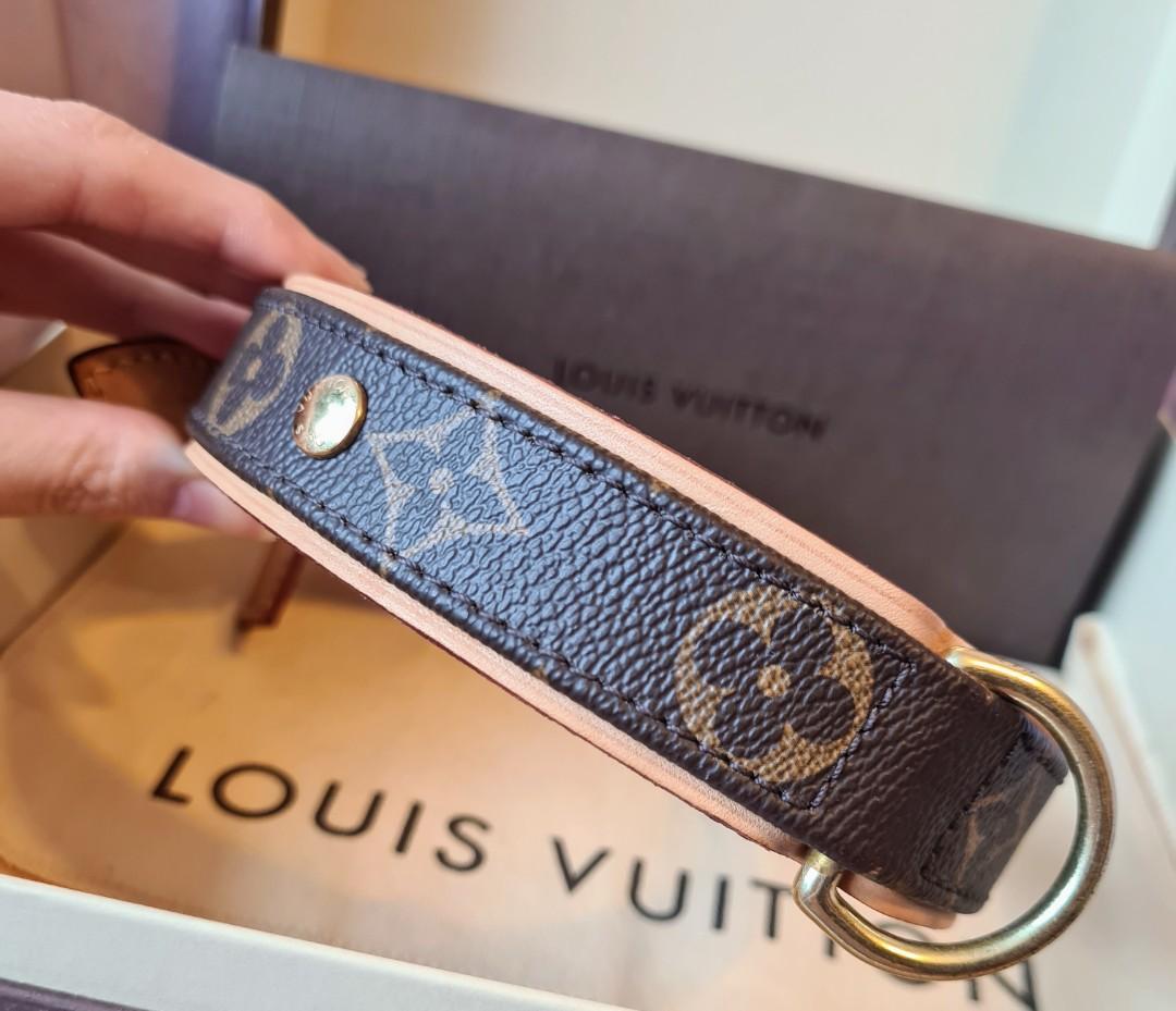 Shop Louis Vuitton MONOGRAM Baxter dog collar pm (M80340) by ParisMarronier