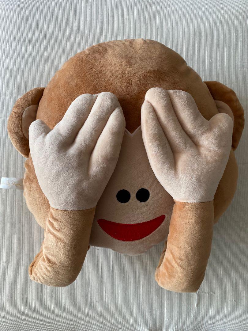 Monkey emoji pillow online