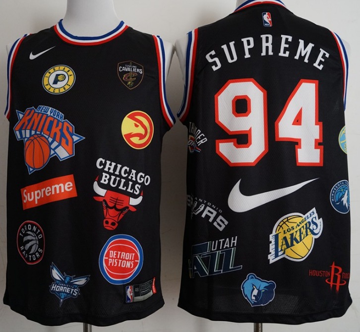 Supreme Nike/NBA Teams Authentic Jersey Black