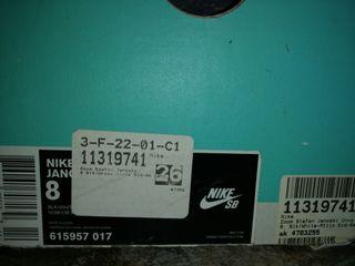 Nike SB Janoski Black/Gum size 8