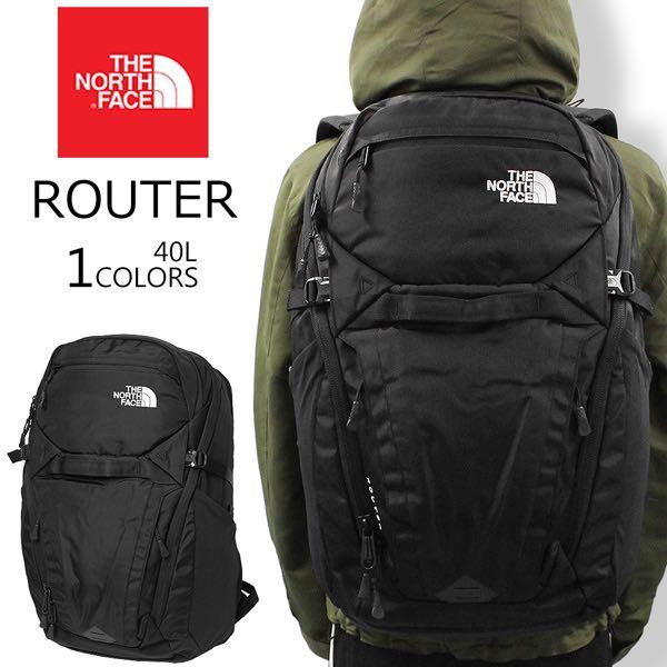 North face 背包40L backpack router, 男 
