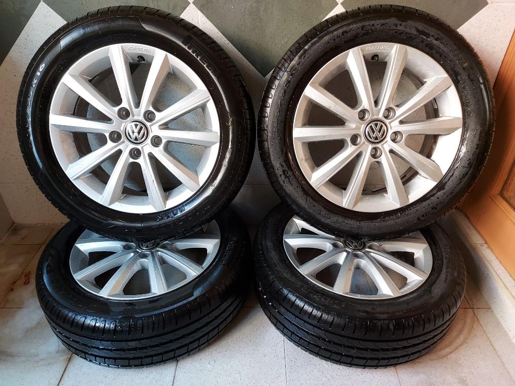 Original Volkswagen Rims 16 Wrapped In Pirelli Cinturato P7 5 55 R16 Car Accessories Tyres Rims On Carousell