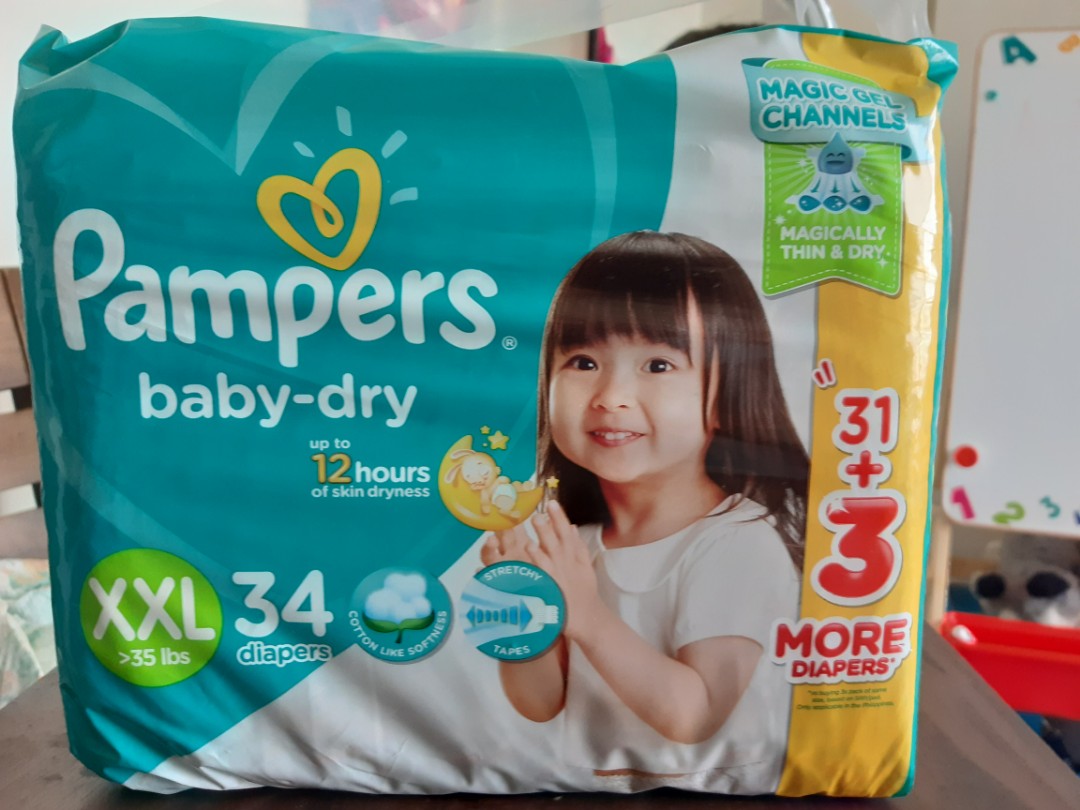 Pampers xxl tape price clearance