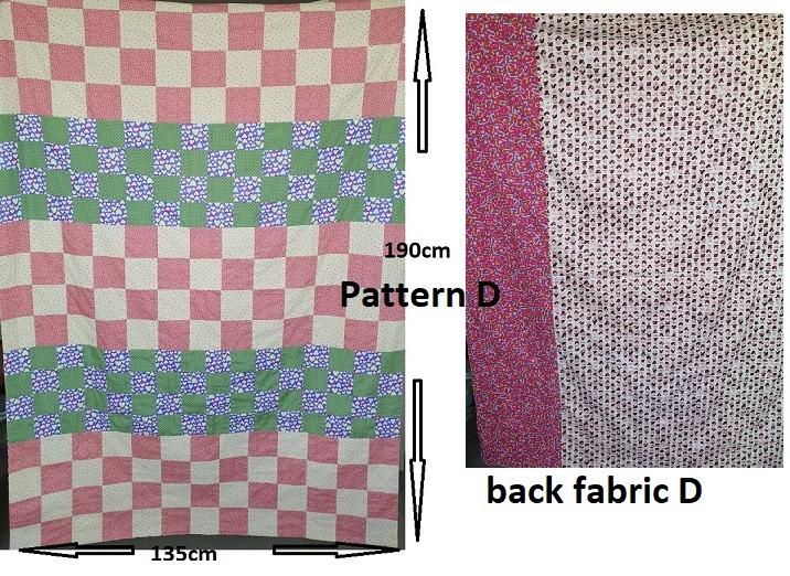 Patchwork Quilt-Pattern nine palaces (Category: Handmade Craft) located in Singapore. Submitted by weiqinembroidery (Listing ID 1011751277, Image 2). Description: Patchwork quilt- pattern nine palaces size 190cm x 135cm.