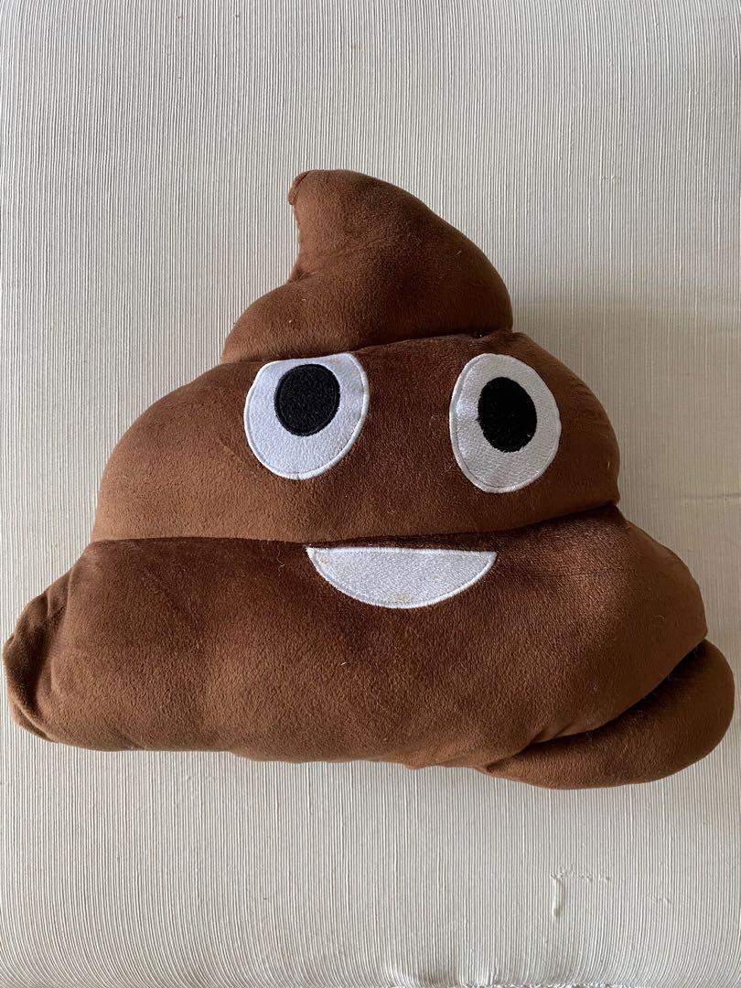 poop emoji pillow