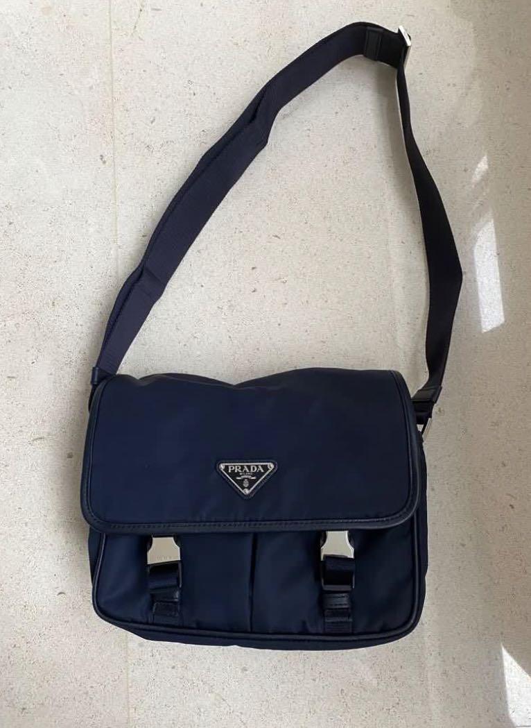 PRADA Sling Bag in Navy Blue, Women's Fashion, Bags & Wallets, Sling ...