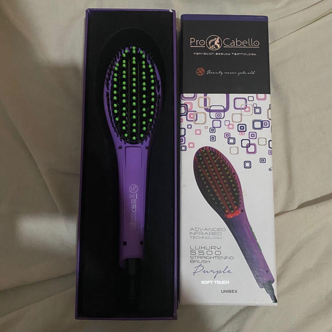 cabello hair straightening brush