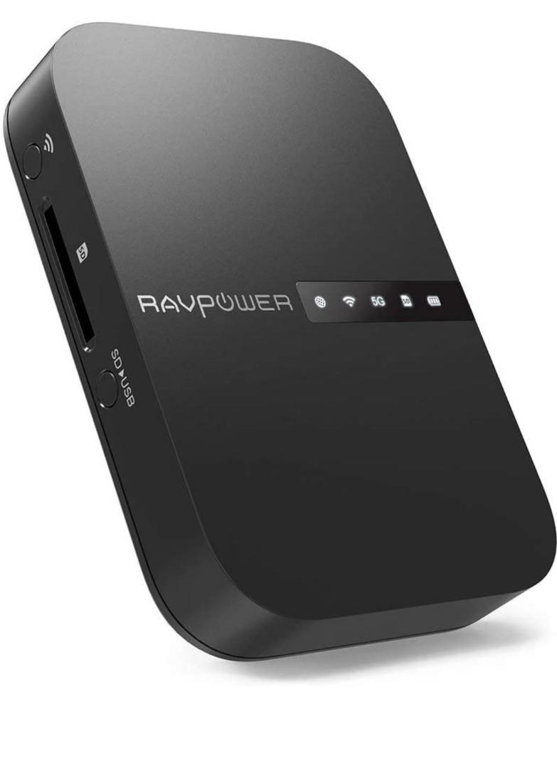 RAVPower FileHub, Travel Router AC750, Wireless SD Card Reader, Mobile