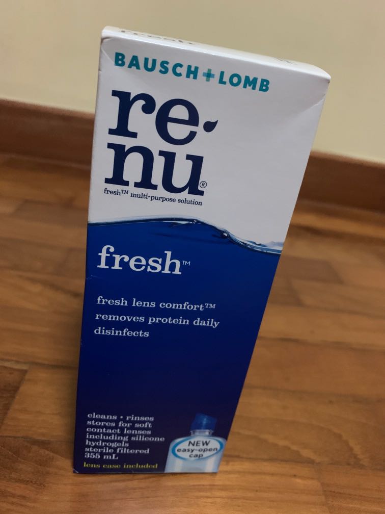 Long expiry date! Renu contact lens solution, Beauty & Personal Care