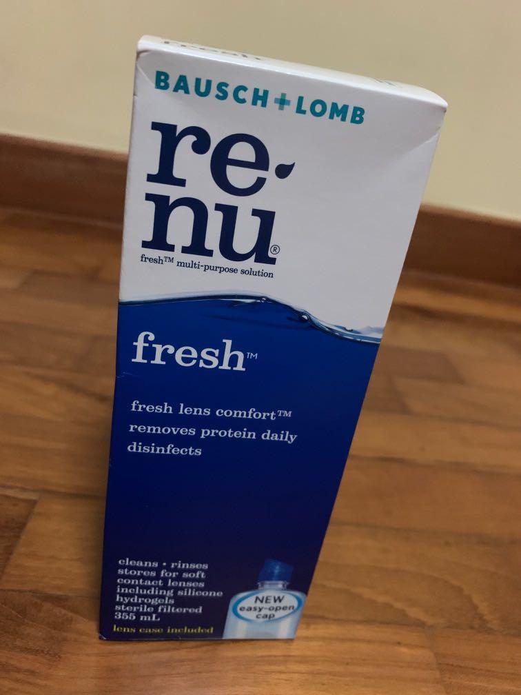 Long expiry date! Renu contact lens solution, Beauty & Personal Care