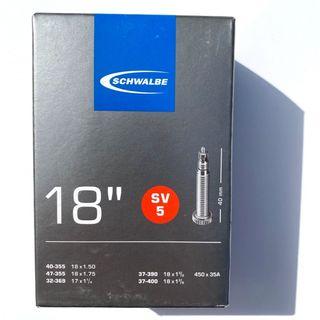 Schwalbe Inner Tube 18" SV5 Presta