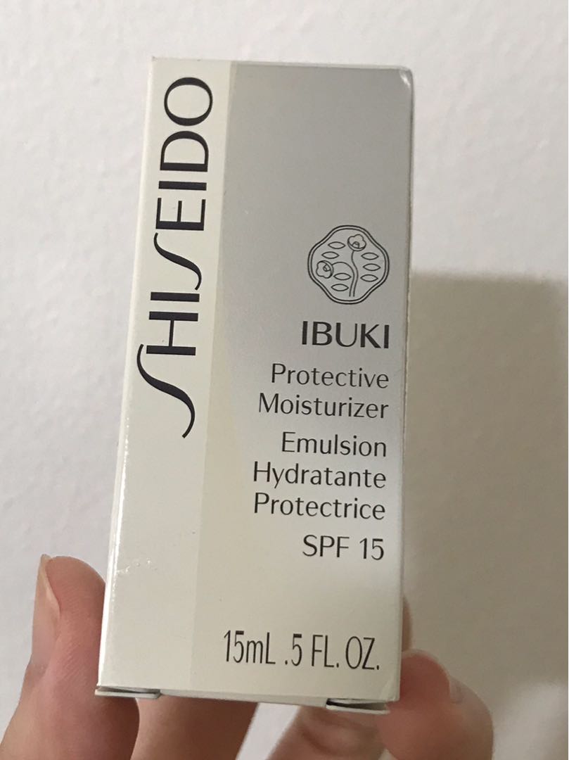 shiseido ibuki protective moisturizer emulsion hydratante protectrice spf 15