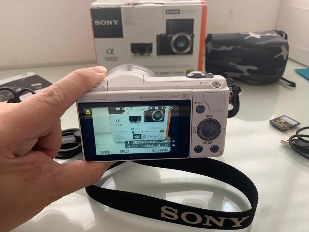 Sony Alpha A5000 Mirrorless Camera, Photography, Cameras on Carousell