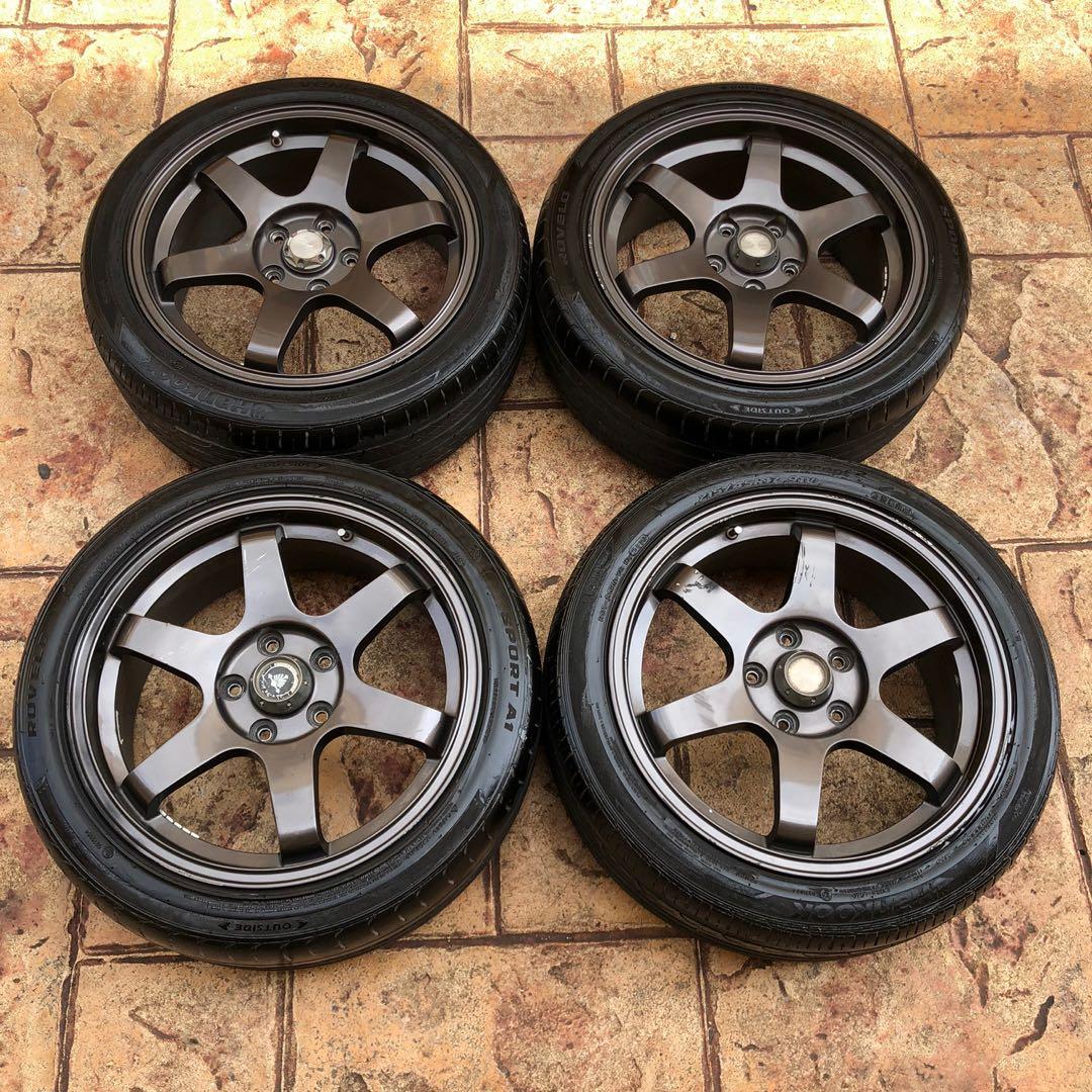 Sport Rim TE37 SL 17x7JJ 5X114.3 ET42, Auto Accessories on Carousell
