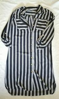 Striped shirt dress