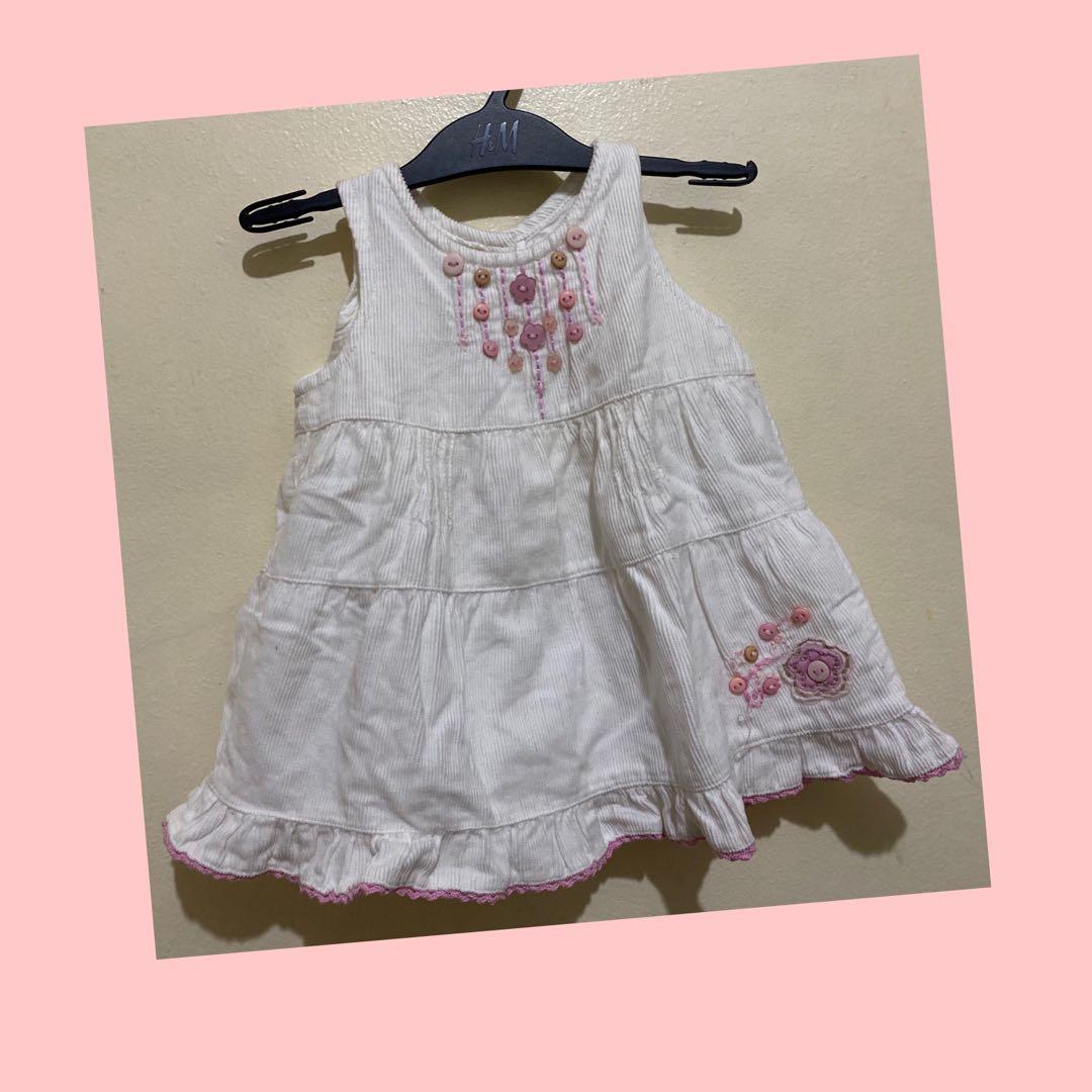 United Colors Of Benetton White Dress Babies Kids Babies Apparel On Carousell