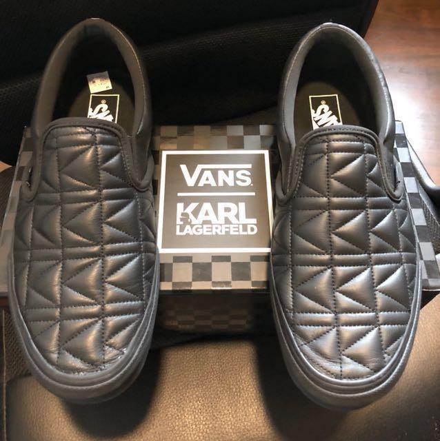 karl lagerfeld vans slip on