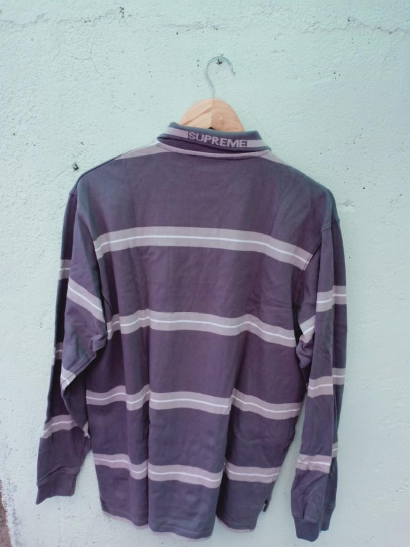 Vintage Supreme World Famous Rugby Shirt, Men's Fashion, Tops & Sets