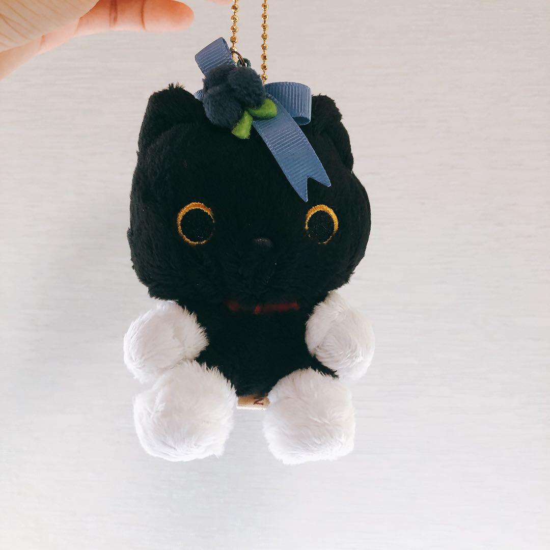 Wts Kutsushita Nyanko Black Cat Plush Keychain Toys Games Stuffed Toys On Carousell