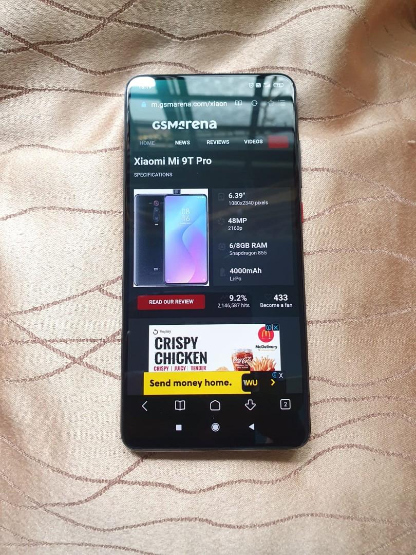 Xiaomi Mi 9t Pro 64gb Carbon Black Snapdragon 855 Mobile Phones Tablets Android Phones Xiaomi On Carousell