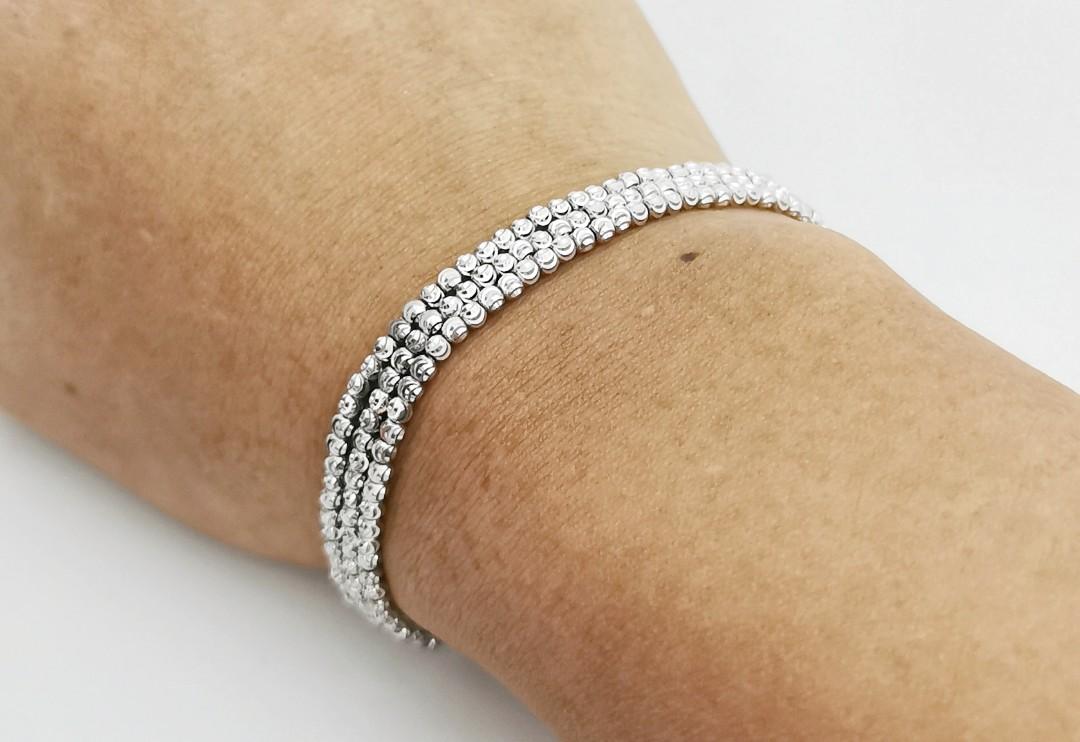 750 white gold bracelet shop price