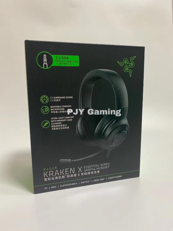 99new razer kraken x essential wired gaming headset, Computers