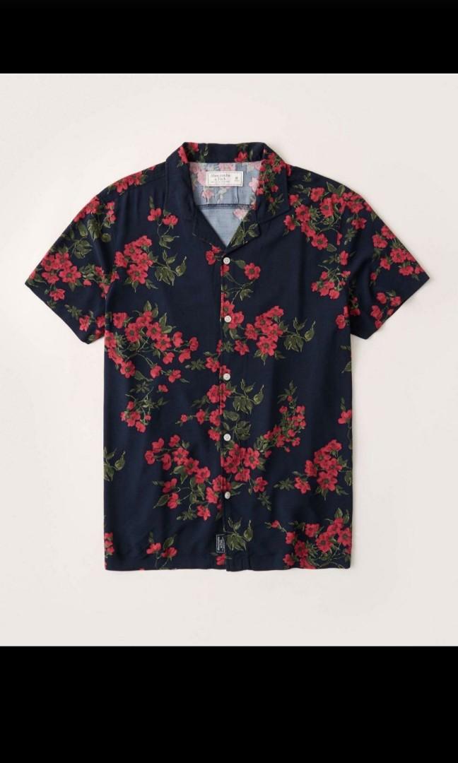 Abercrombie floral shirt clearance
