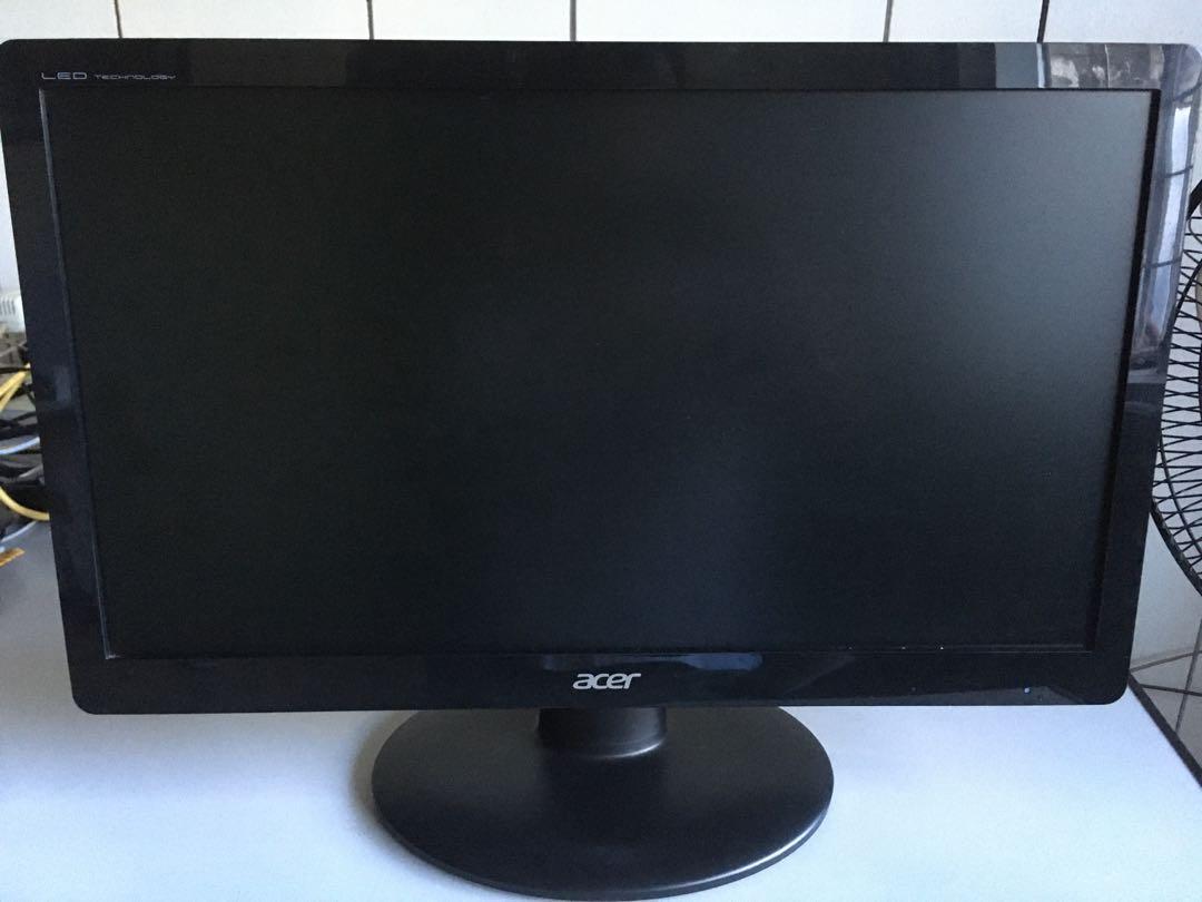Acer S200HQL VGA 19.5in LED Monitor, Computers & Tech, Parts