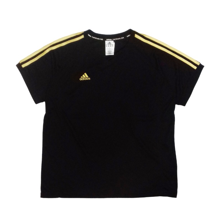 Adidas black sales gold shirt