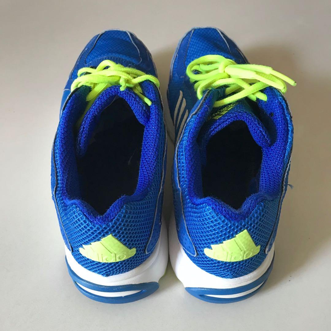 Adidas blue neon yellow shoes cheap